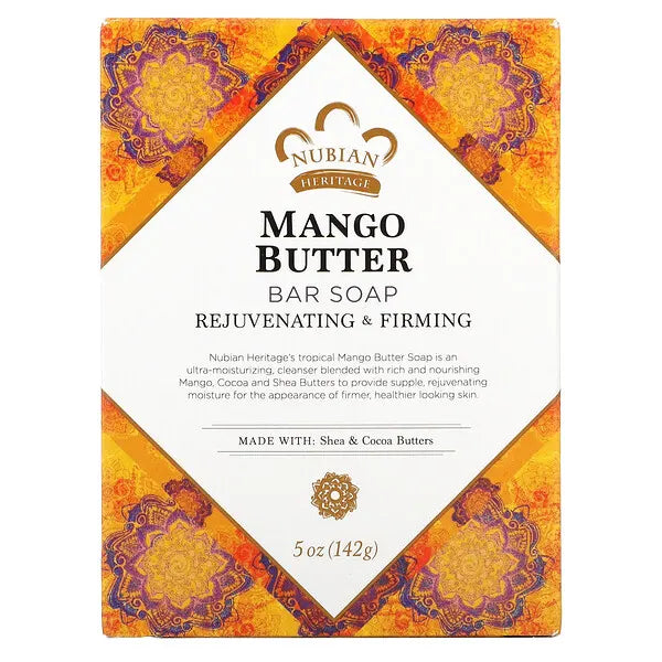 Nubian Heritage, Mango Butter Bar Soap, 5 oz (142 g)